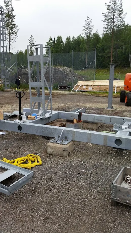 Elarbeten vid vattenkraftstation, Borgforsen (2015)