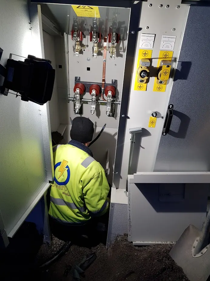 Högspänningsanslutning till växthus, Härnösand (2018)