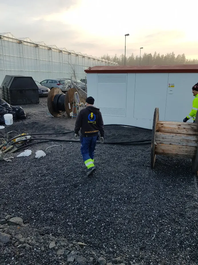 Högspänningsanslutning till växthus, Härnösand (2018)